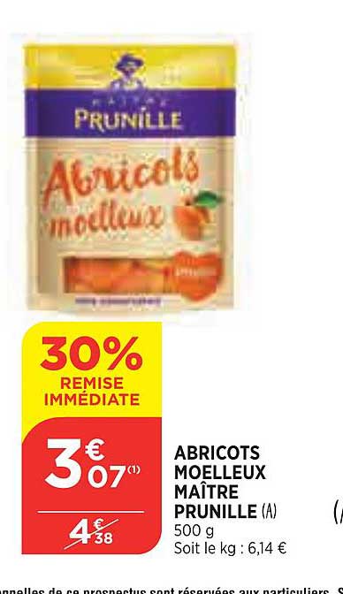 abricots moelleux maître prunille