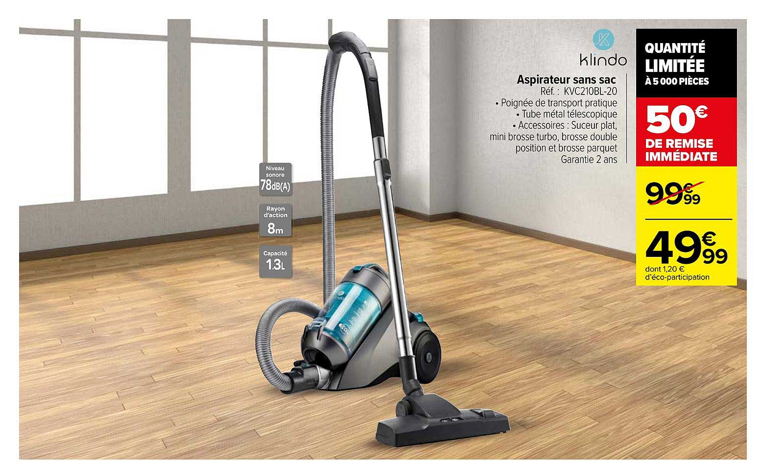 Aspirateur Sans Sac Klindo
