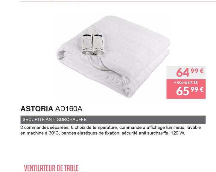 astoria  sécurité anti surchauffe