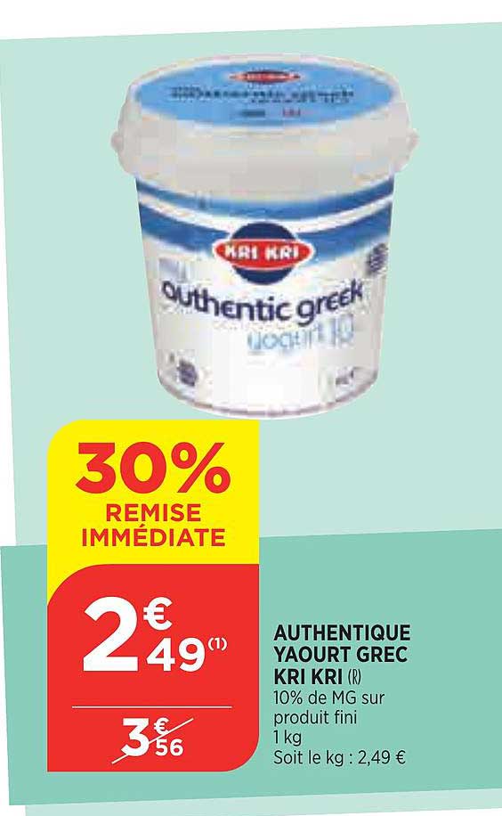 authentique yaourt grec kri kri