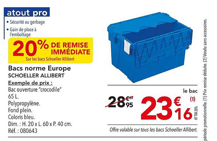 bacs norme europe schoeller allibert