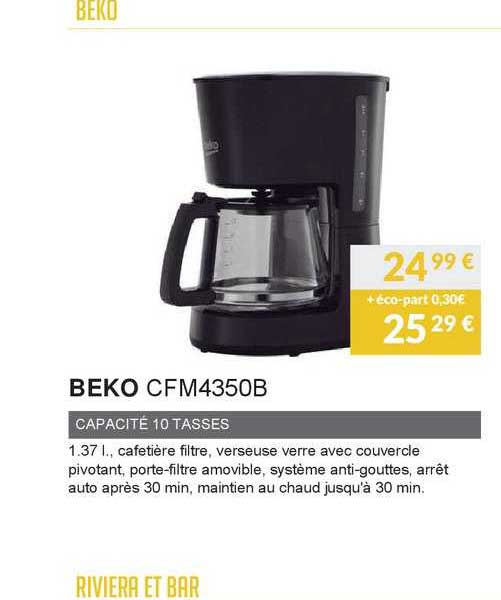 beko capacité 100 tasses