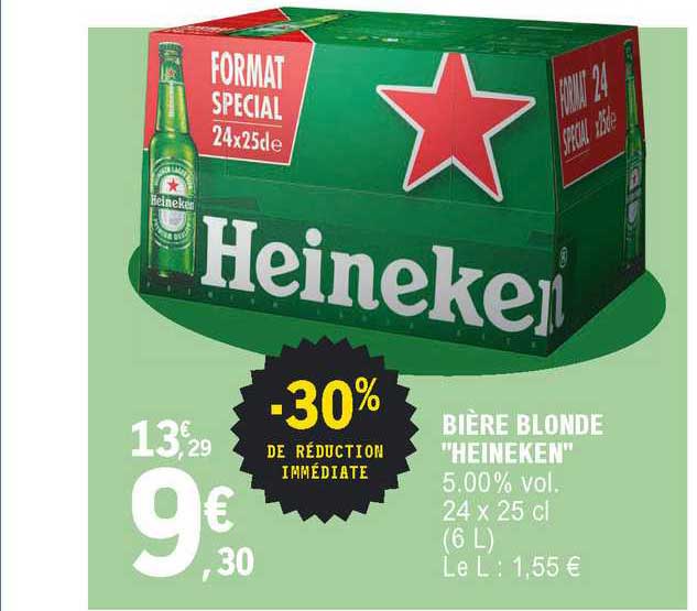 Bière Blonde "heineken"