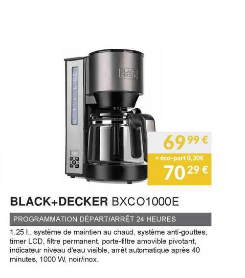 black+decker programmation départ-arrêt 24 heures