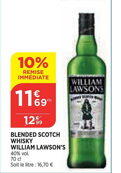 blended scotch whisky william lawson's