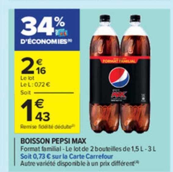 Boisson Pepsi Max