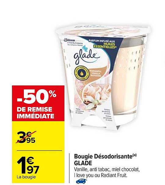 bougie désodorisante glade