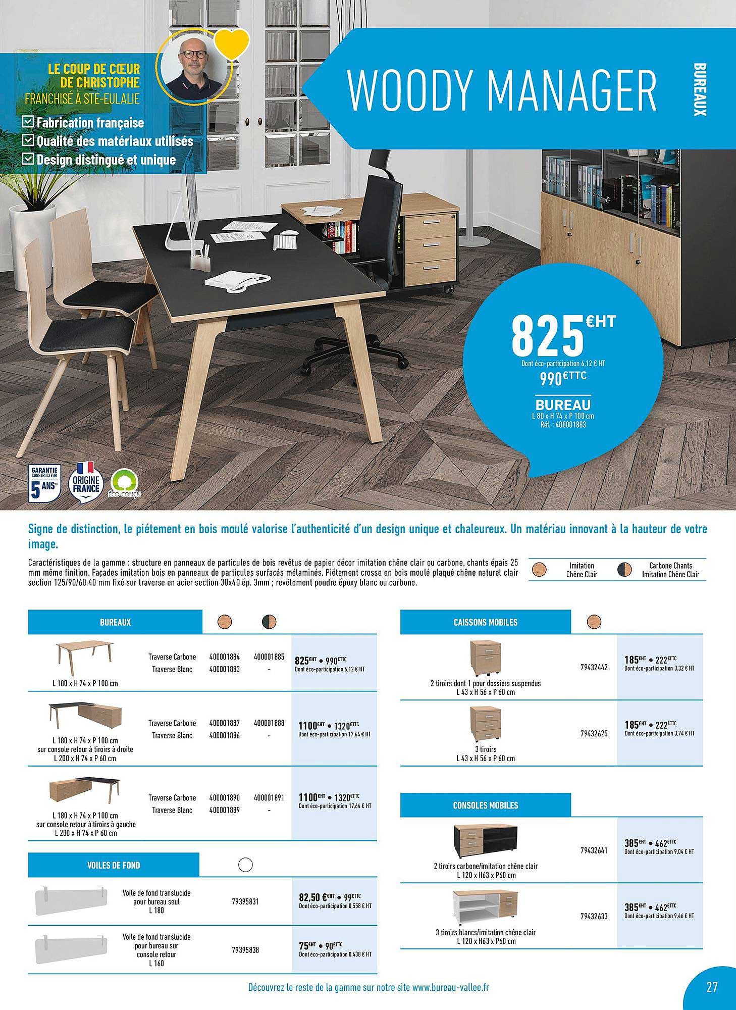 bureau woody manager