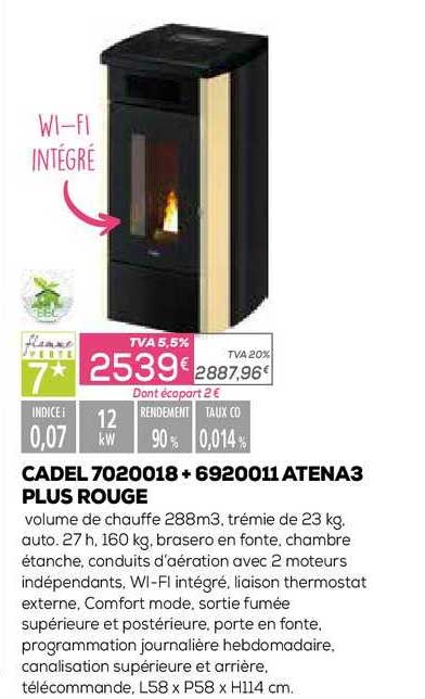 cadel atena3 plus rouge