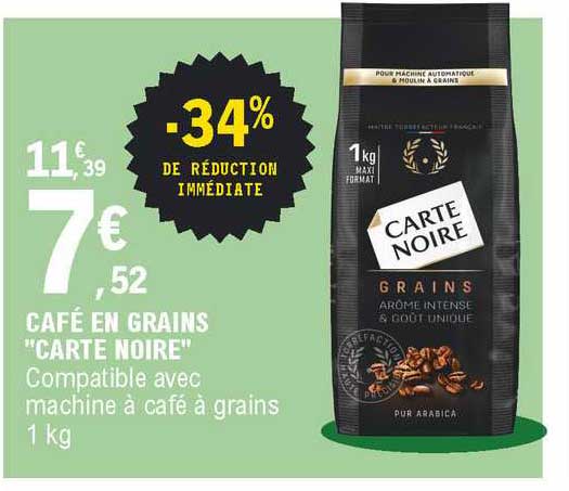 Café En Grains "carte Noire"