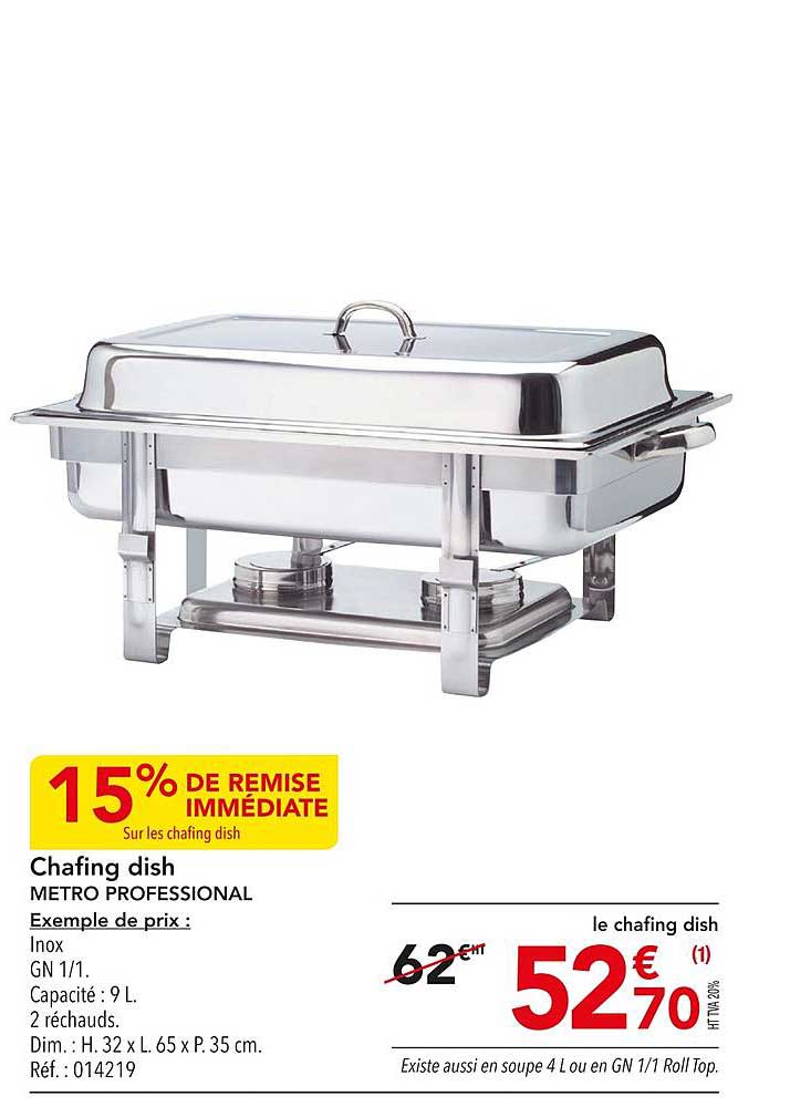 chafing dish metro professional