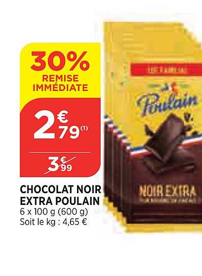 Chocolat Noir Extra Poulain