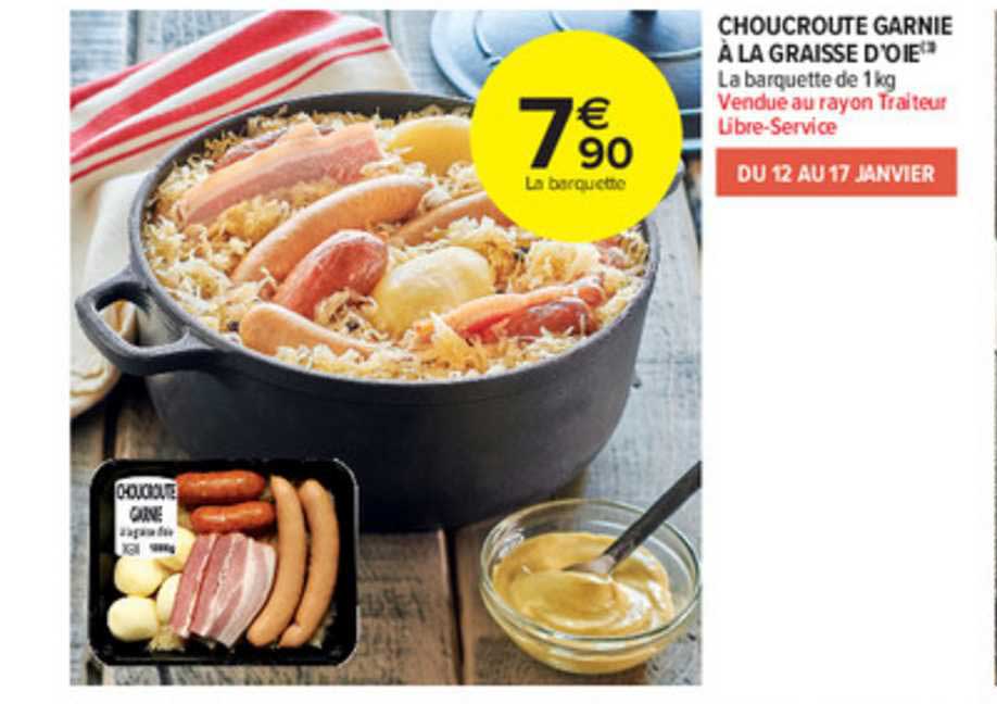 choucroute garnie à la graisse d'oie