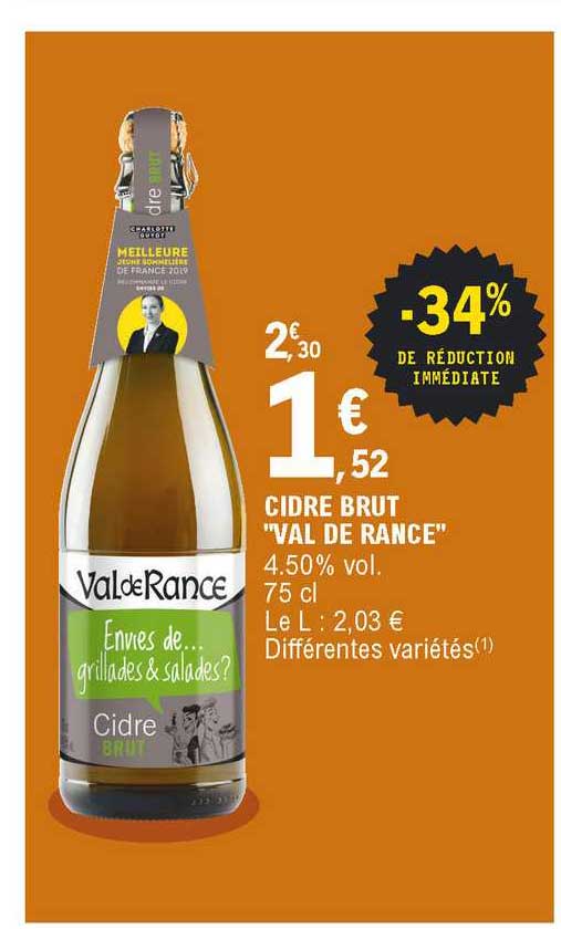 Cidre Brut "val De Rance"