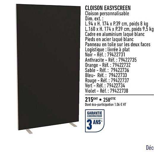 Cloison Easyscreen