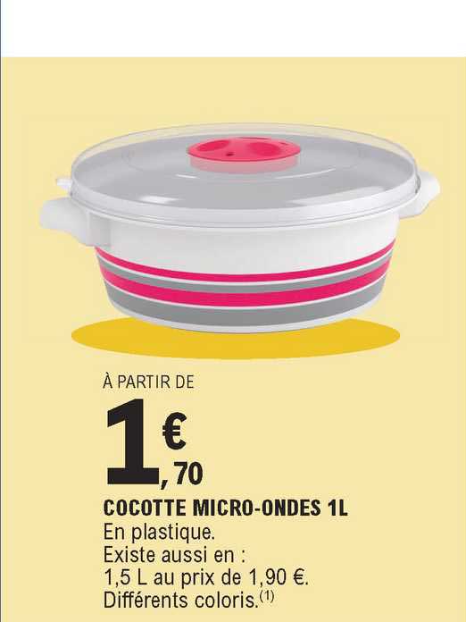 cocotte micro-ondes 1l