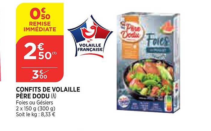 confits de volaille père dodu