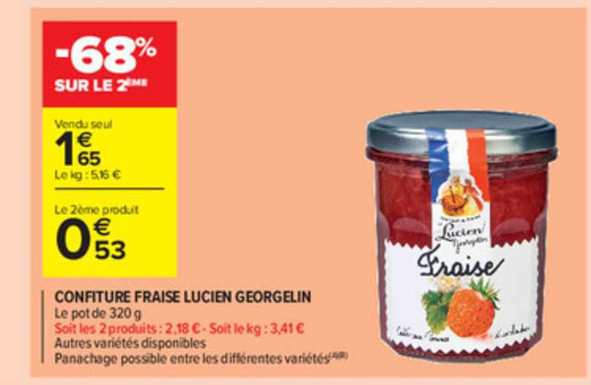 confiture fraise lucien georgelin