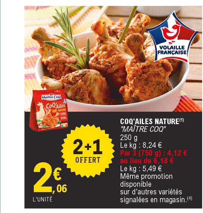 coq'ailes nature "maître coq"