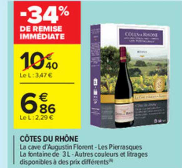 côtes du rhône la cave d'augustin florent