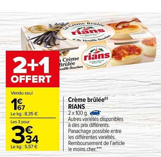 Crème Brûlée Rians