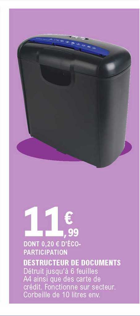 Destructeur De Documents