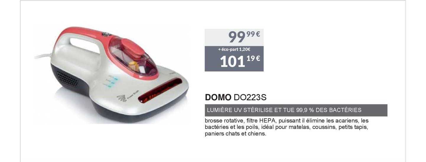 domo lumière uv stérilise et tue 99,9% des bactéries