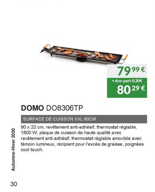 domo surface de cuisson xxl 90cm