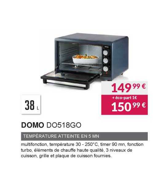 domo température atteinte en 5 mn