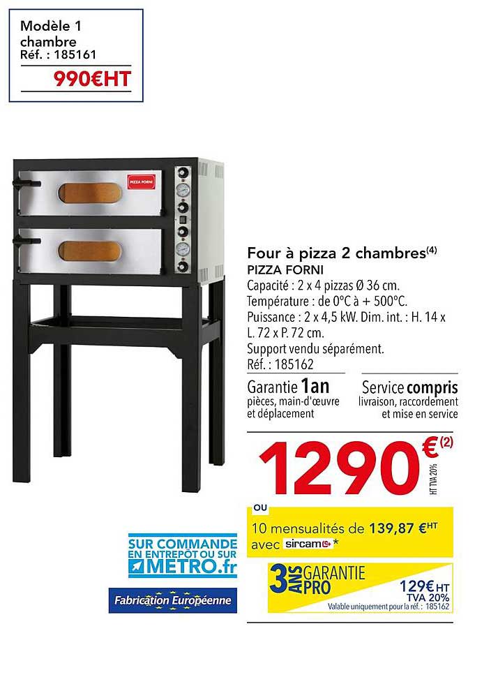 four à pizza 2 chambres pizza forni