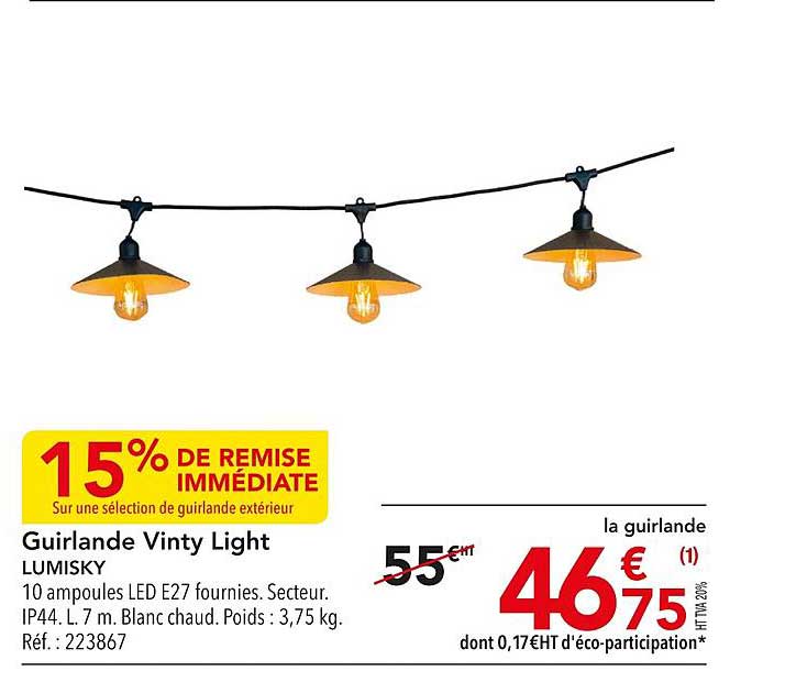 guirlande vinty light lumisky