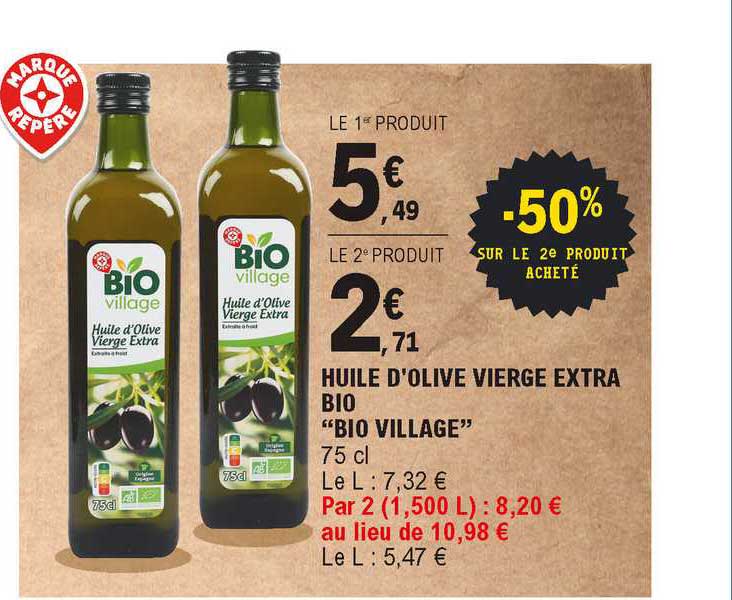 Huile D'olive Vierge Extra Bio "bio Village"