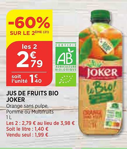Jus De Fruits Bio Joker