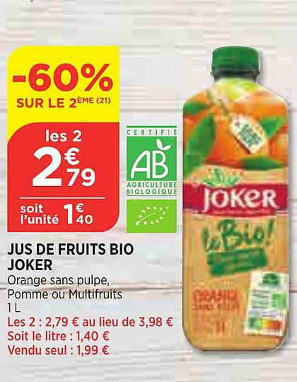 Jus De Fruits Bio Joker