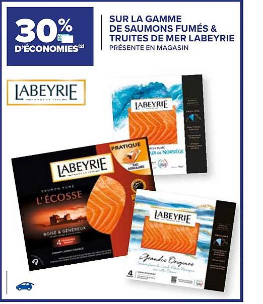 La Gamme De Saumons Fumés & Truites De Mer Labeyrie