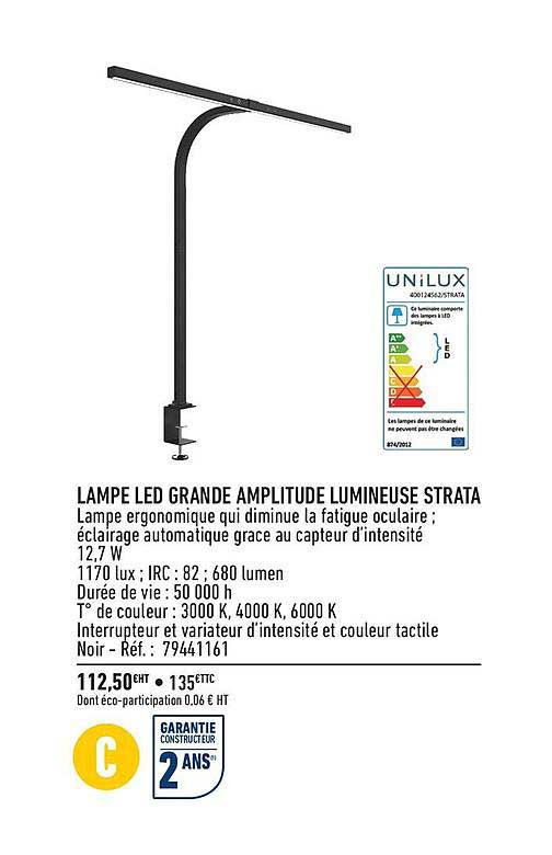 Lampe Led Grande Amplitude Lumineuse Strata