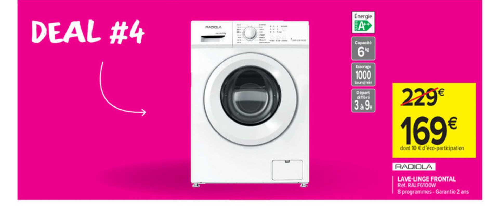 lave-linge frontal radiola