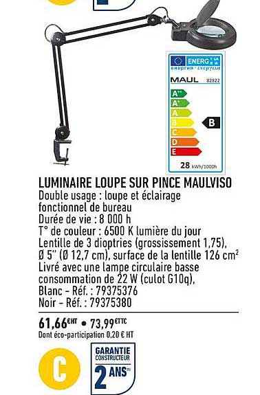 Luminaire Loupe Sur Pince Maulviso