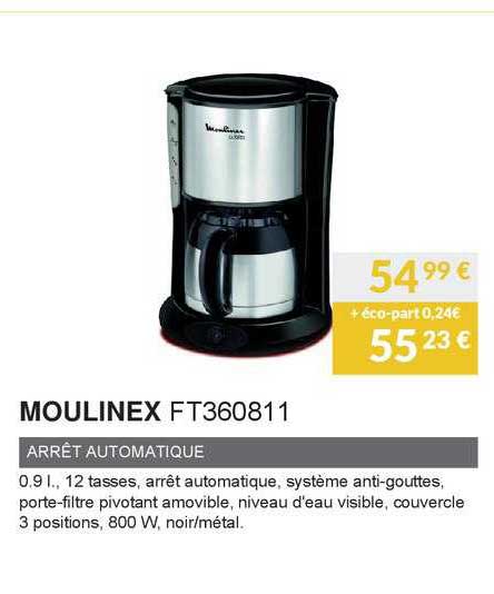 moulinex arrêt automatique