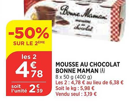 Mousse Au Chocolat Bonne Maman