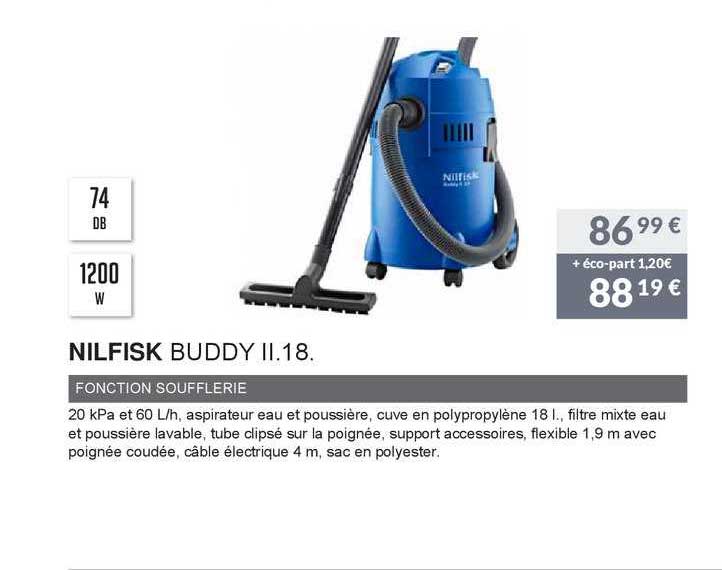 nilfisk buddy ii .18. fonction soufflerie