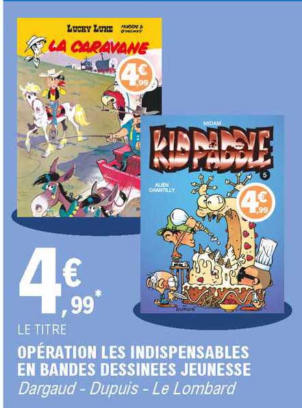 opération les indispensables en bandes dessinées jeunesse