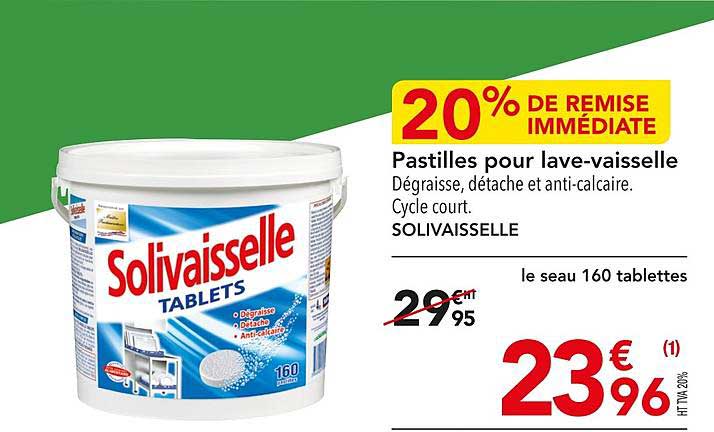 pastilles pour lave-vaisselle solivaisselle