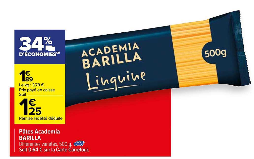pâtes academia barilla