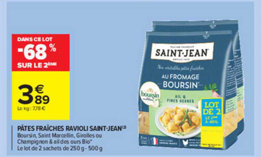 pâtes fraîches ravioli saint-jean