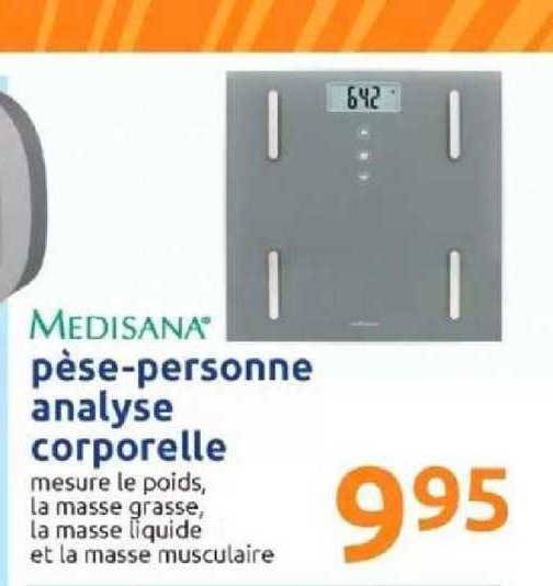 pèse-personne analyse corporelle medisana