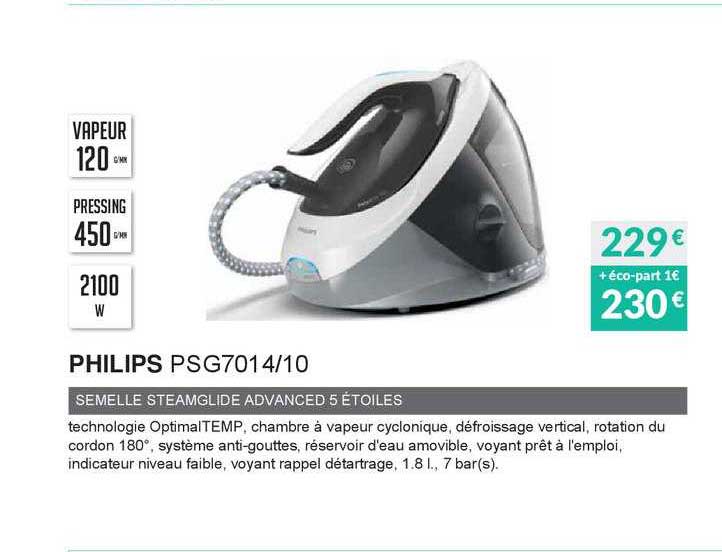 philips semelle steamglide advanced 5 étoiles