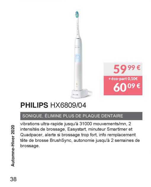 philips sonique, élimine plus de plaque dentaire