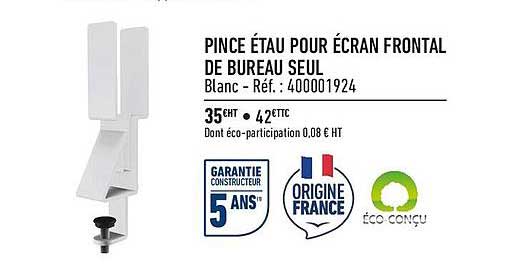 pince étau pour écran frontal de bureau seul