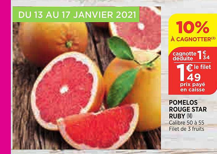 Pomelos Rouge Star Ruby
